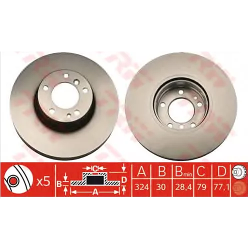 Disk Fren Aynası Ön 561553J E38 E39 95  5.40 7.40 8.40 Sa