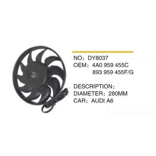 Fan+Pervane Dy8037 Audı A6 (94 97) A80 A100 (92 94) (280M