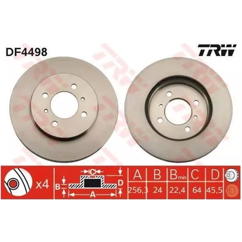 Disk Fren Aynası Ön Fd46218 Persona Lancer Havalı