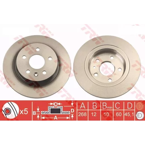 Disk Fren Aynası Arka Fd53477 Astra J Cruze 1.3Cdı 1.6 Mo