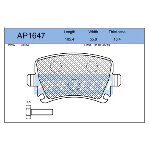 Disk Balata Arka St23914 Caddy Iıı 1.4 1.6 1.9 Tdi 2.0 Sd