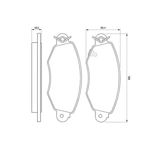 Disk Balata Ön Z3015ps Transit V184 (00 ) (Arkadan Çeker)